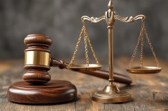 Richterhammer und Waage
